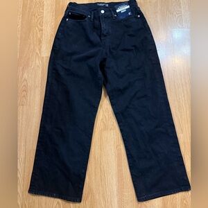 Abercrombie & Fitch Black Athletic Baggy Jeans